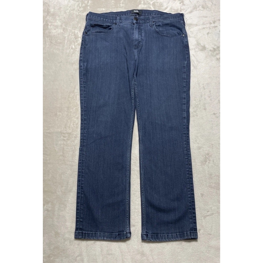 Paige Federal Jeans Mens Size 35x27 Inkwell Blue Slim Straight Stretch M655521